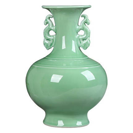 Kompatibelt porslin till Jahrriesnge celadon binaural vase cna0066  Kompatibelt porslin Jahrriesnge  till celadon binaural vase cna0066