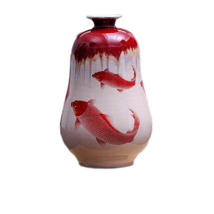 Kompatibelt porslin till Jahrriesnge kiln change cracked glaze pomegranate flower vase cna0437  Kompatibelt porslin Jahrriesnge  till kiln change cracked glaze pomegranate flower vase cna0437