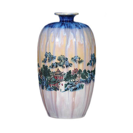 Kompatibelt porslin till Jahrriesnge kiln change cracked glaze pomegranate flower vase cna0444  Kompatibelt porslin Jahrriesnge  till kiln change cracked glaze pomegranate flower vase cna0444