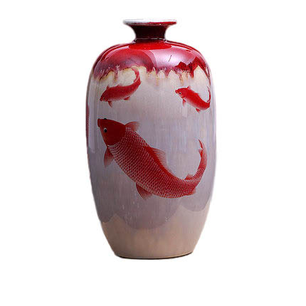 Kompatibelt porslin till Jahrriesnge kiln change cracked glaze pomegranate flower vase cna0446  Kompatibelt porslin Jahrriesnge  till kiln change cracked glaze pomegranate flower vase cna0446