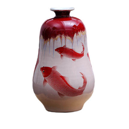 Kompatibelt porslin till Jahrriesnge kiln change cracked glaze pomegranate flower vase cna0447  Kompatibelt porslin Jahrriesnge  till kiln change cracked glaze pomegranate flower vase cna0447