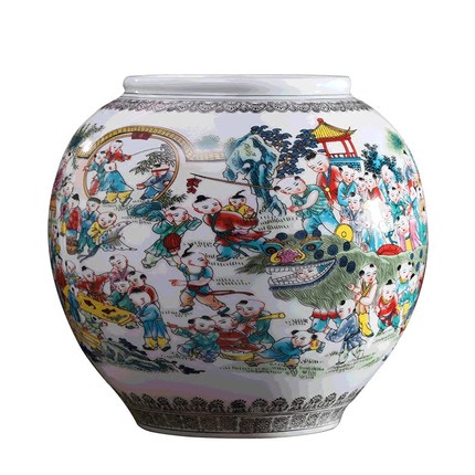 Kompatibelt porslin till Jahrriesnge one hundred children vase cna0455  Kompatibelt porslin Jahrriesnge  till one hundred children vase cna0455