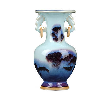 Kompatibelt porslin till Jahrriesnge Jun porcelain double ears kiln change vase cna0608  Kompatibelt porslin Jahrriesnge  till Jun porcelain double ears kiln change vase cna0608