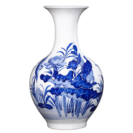 Kompatibelt porslin till Jahrriesnge relief lotus vase cna0898  Kompatibelt porslin Jahrriesnge  till relief lotus vase cna0898