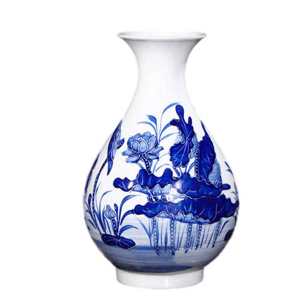 Kompatibelt porslin till Jahrriesnge relief lotus vase cna0899  Kompatibelt porslin Jahrriesnge  till relief lotus vase cna0899