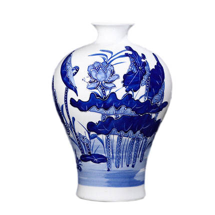 Kompatibelt porslin till Jahrriesnge relief lotus vase cna0903  Kompatibelt porslin Jahrriesnge  till relief lotus vase cna0903