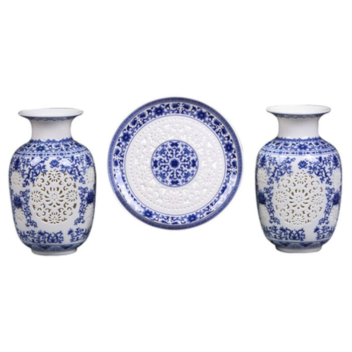 Kompatibelt porslin till Jahrriesnge hollow  vase set 3 pcs cna0905  Kompatibelt porslin Jahrriesnge  till hollow  vase set 3 pcs cna0905