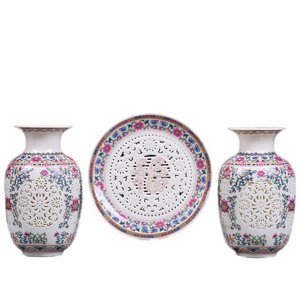 Kompatibelt porslin till Jahrriesnge hollow  vase set 3 pcs cna0910  Kompatibelt porslin Jahrriesnge  till hollow  vase set 3 pcs cna0910