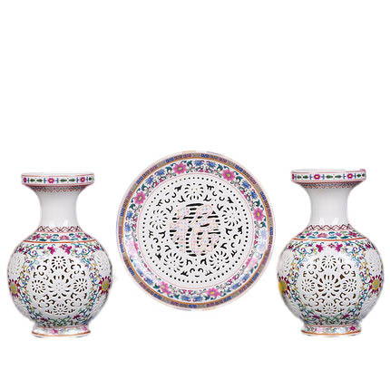 Kompatibelt porslin till Jahrriesnge hollow  vase set 3 pcs cna0911  Kompatibelt porslin Jahrriesnge  till hollow  vase set 3 pcs cna0911