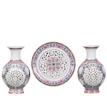 Kompatibelt porslin till Jahrriesnge hollow  vase set 3 pcs cna0912  Kompatibelt porslin Jahrriesnge  till hollow  vase set 3 pcs cna0912