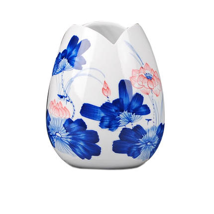 Kompatibelt porslin till Jahrriesnge red lotus in glaze vase cna0941  Kompatibelt porslin Jahrriesnge  till red lotus in glaze vase cna0941