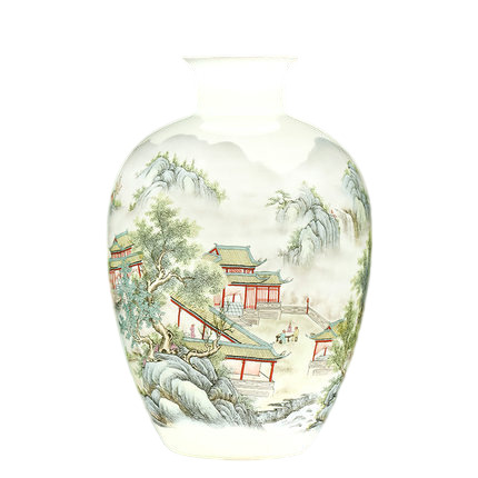 Kompatibelt porslin till Jahrriesnge colorful landscape vase cna1007  Kompatibelt porslin Jahrriesnge  till colorful landscape vase cna1007