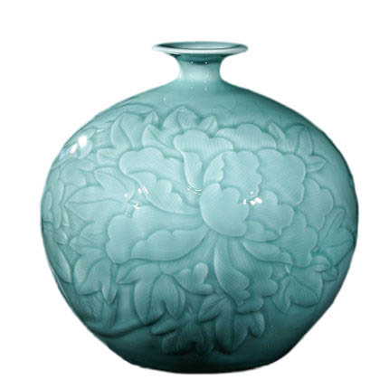 Kompatibelt porslin till Jahrriesnge carving shadow blue glaze vase cna1303  Kompatibelt porslin Jahrriesnge  till carving shadow blue glaze vase cna1303