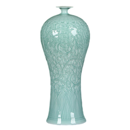 Kompatibelt porslin till Jahrriesnge carving shadow blue glaze vase cna1304  Kompatibelt porslin Jahrriesnge  till carving shadow blue glaze vase cna1304