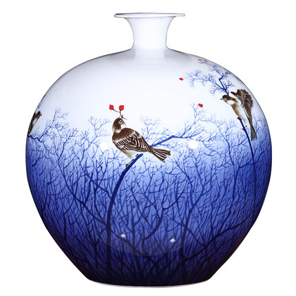 Kompatibelt porslin till Jahrriesnge birds trees vase cna1342  Kompatibelt porslin Jahrriesnge  till birds trees vase cna1342
