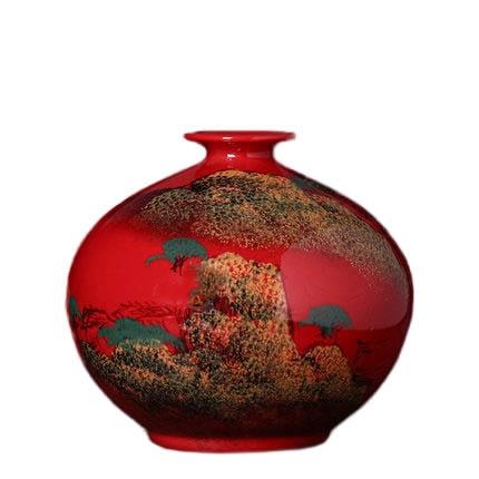Kompatibelt porslin till Jahrriesnge red landscape vase cna1355  Kompatibelt porslin Jahrriesnge  till red landscape vase cna1355