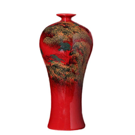Kompatibelt porslin till Jahrriesnge red landscape vase cna1356  Kompatibelt porslin Jahrriesnge  till red landscape vase cna1356