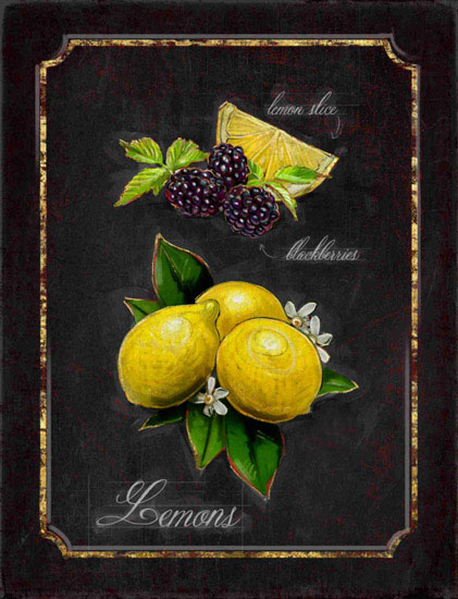 Kompatibelt Fortfarande liv till Jahrriesnge mulberries-lemon-lpf00445  Kompatibelt Fortfarande liv Jahrriesnge  till mulberries-lemon-lpf00445