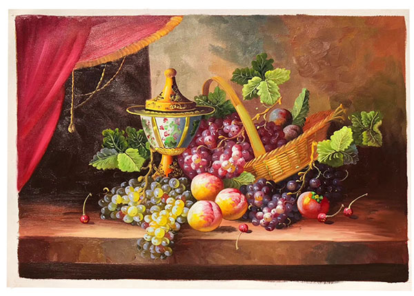 Kompatibelt Fortfarande liv till Jahrriesnge vase-fruits-lpg0884  Kompatibelt Fortfarande liv Jahrriesnge  till vase-fruits-lpg0884